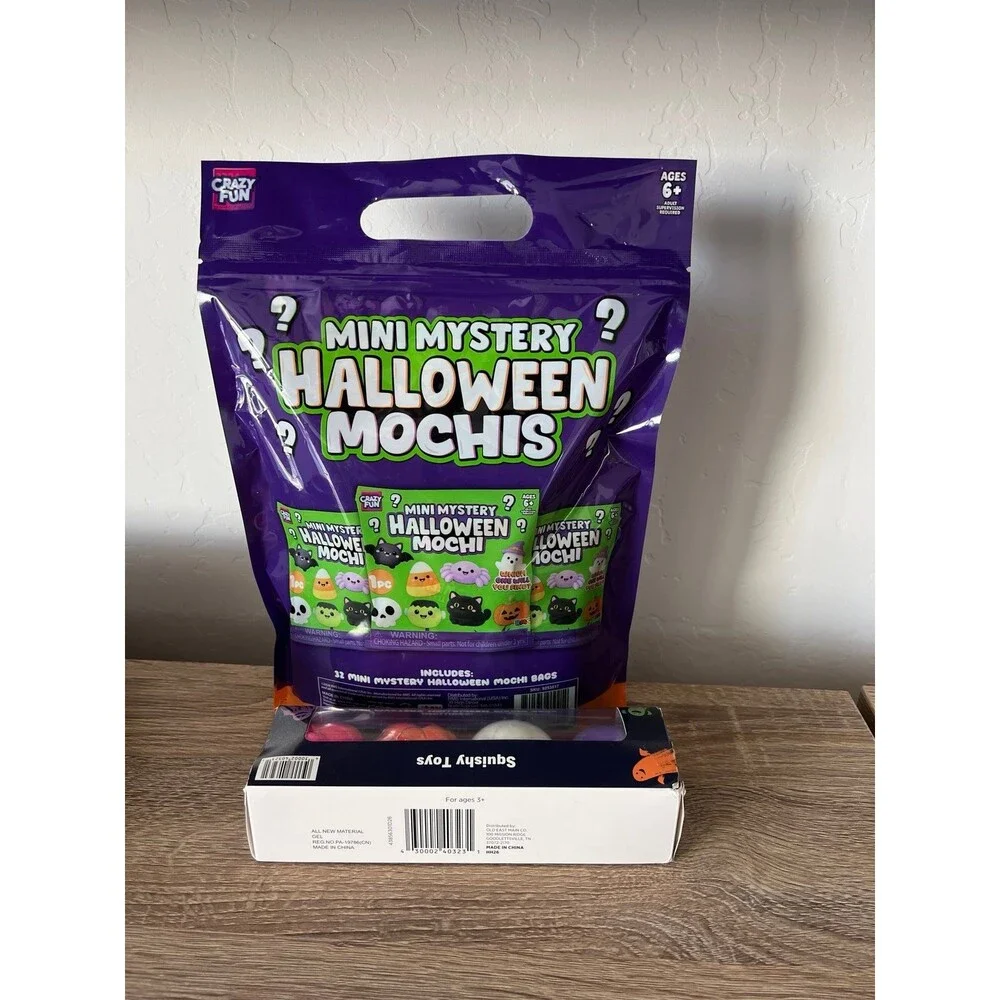 Crazy fun 32 pack Halloween mochis  & 4 pack Halloween squishes